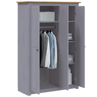 Kledingkast Panama Range 118X50X171,5 Cm Grenenhout Grijs