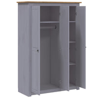 Kledingkast Panama Range 118X50X171,5 Cm Grenenhout Grijs