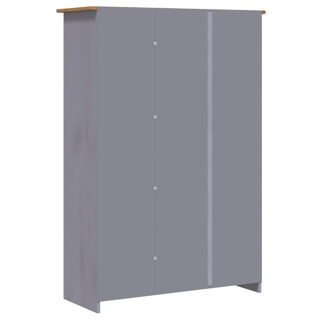 Kledingkast Panama Range 118X50X171,5 Cm Grenenhout Grijs