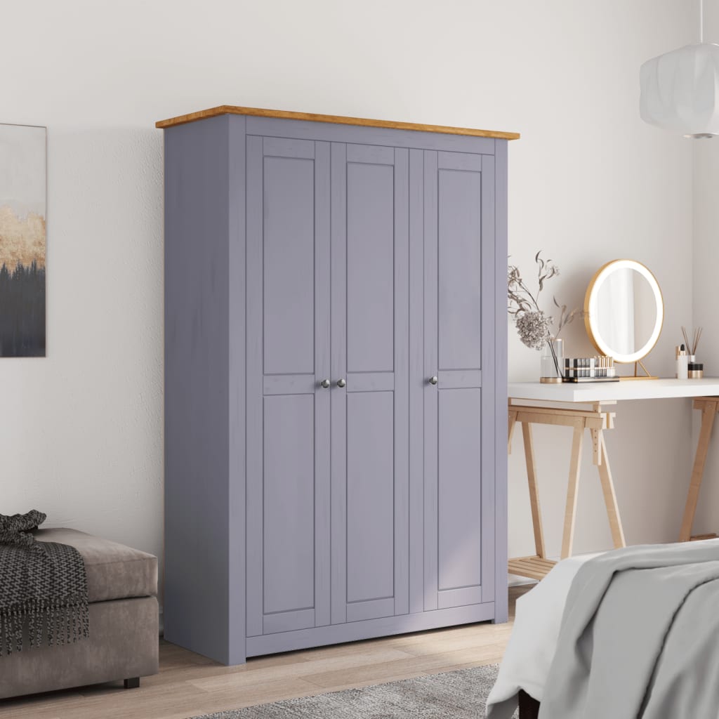 Kledingkast Panama Range 118X50X171,5 Cm Grenenhout Grijs