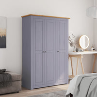 Kledingkast Panama Range 118X50X171,5 Cm Grenenhout Grijs