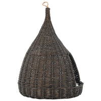 Kattenhuis Met Kussen Tipi 40X60 Cm Natuurlijk Wilgen