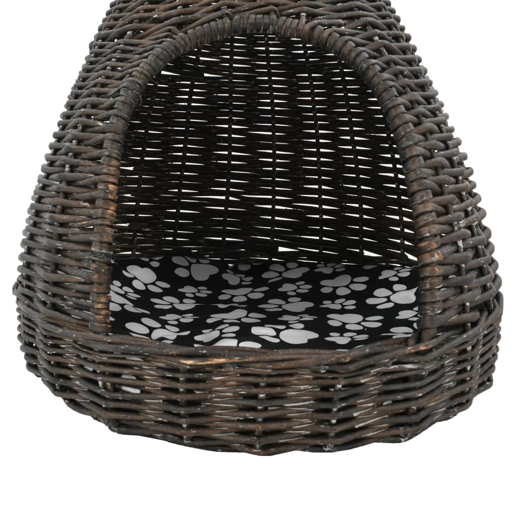 Kattenhuis Met Kussen Tipi 40X60 Cm Natuurlijk Wilgen