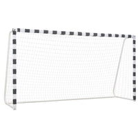 Voetbaldoel Metaal Zwart En Wit