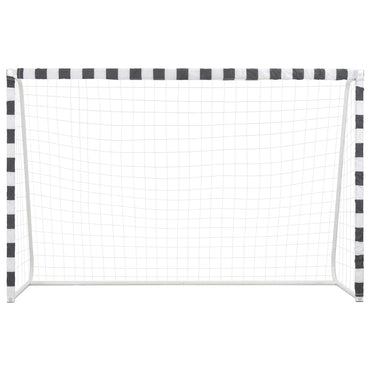 Voetbaldoel Metaal Zwart En Wit