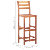 Barstoelen Massief Acaciahout