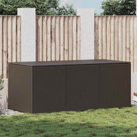 Tuinbox Met Wielen 469 L Poly Rattan