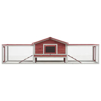 Konijnenhok 310X70X87 Cm Massief Grenen- En Vurenhout