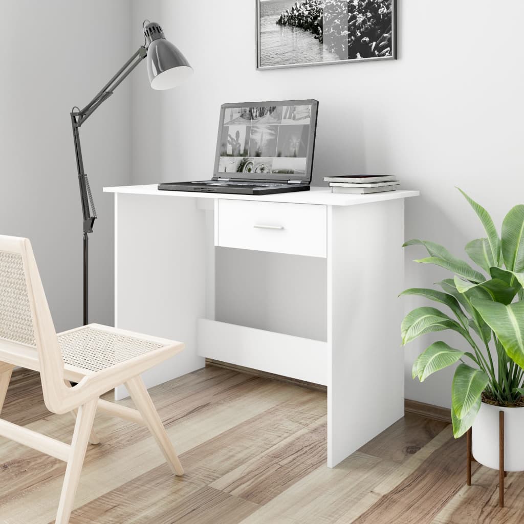 Bureau 100X50X76 Cm Bewerkt Hout Kleurig