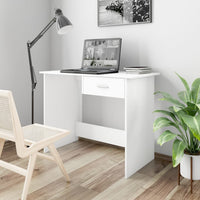 Bureau 100X50X76 Cm Bewerkt Hout Kleurig