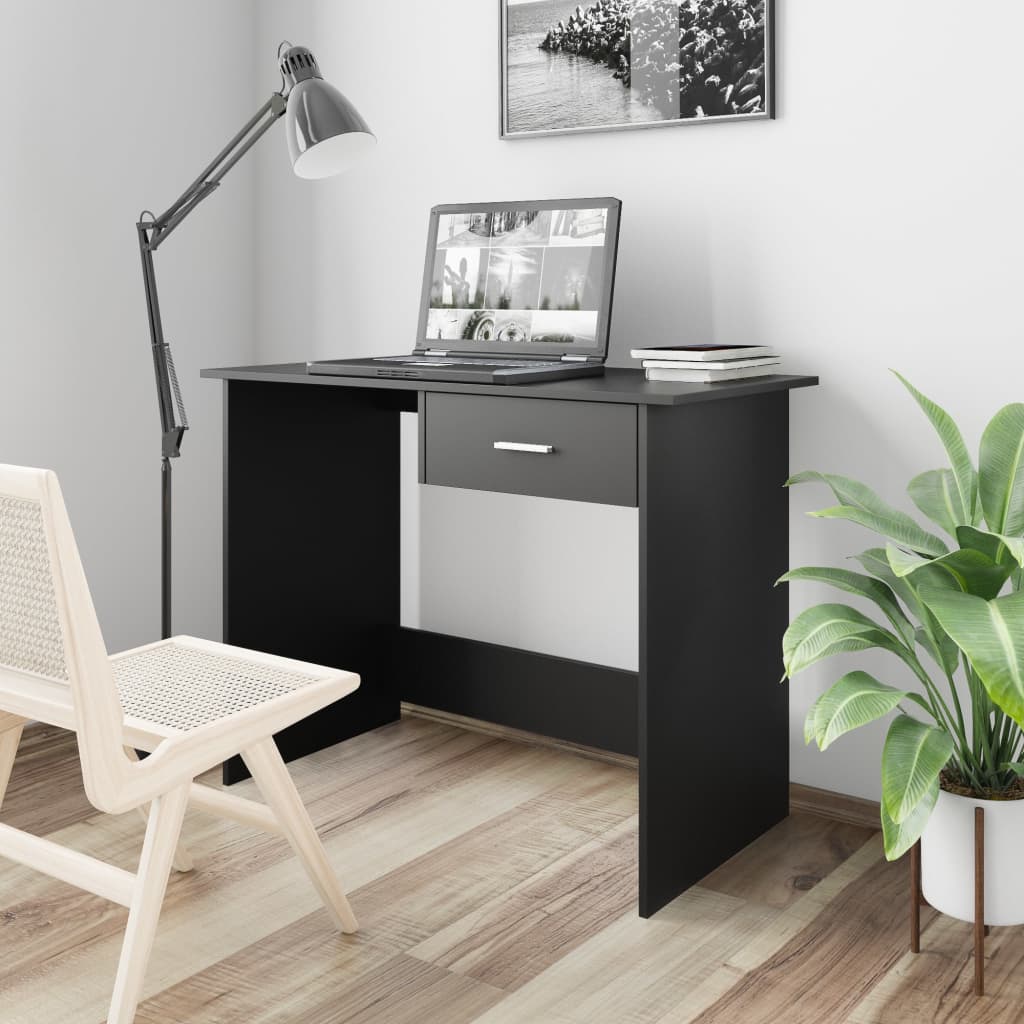 Bureau 100X50X76 Cm Bewerkt Hout Kleurig
