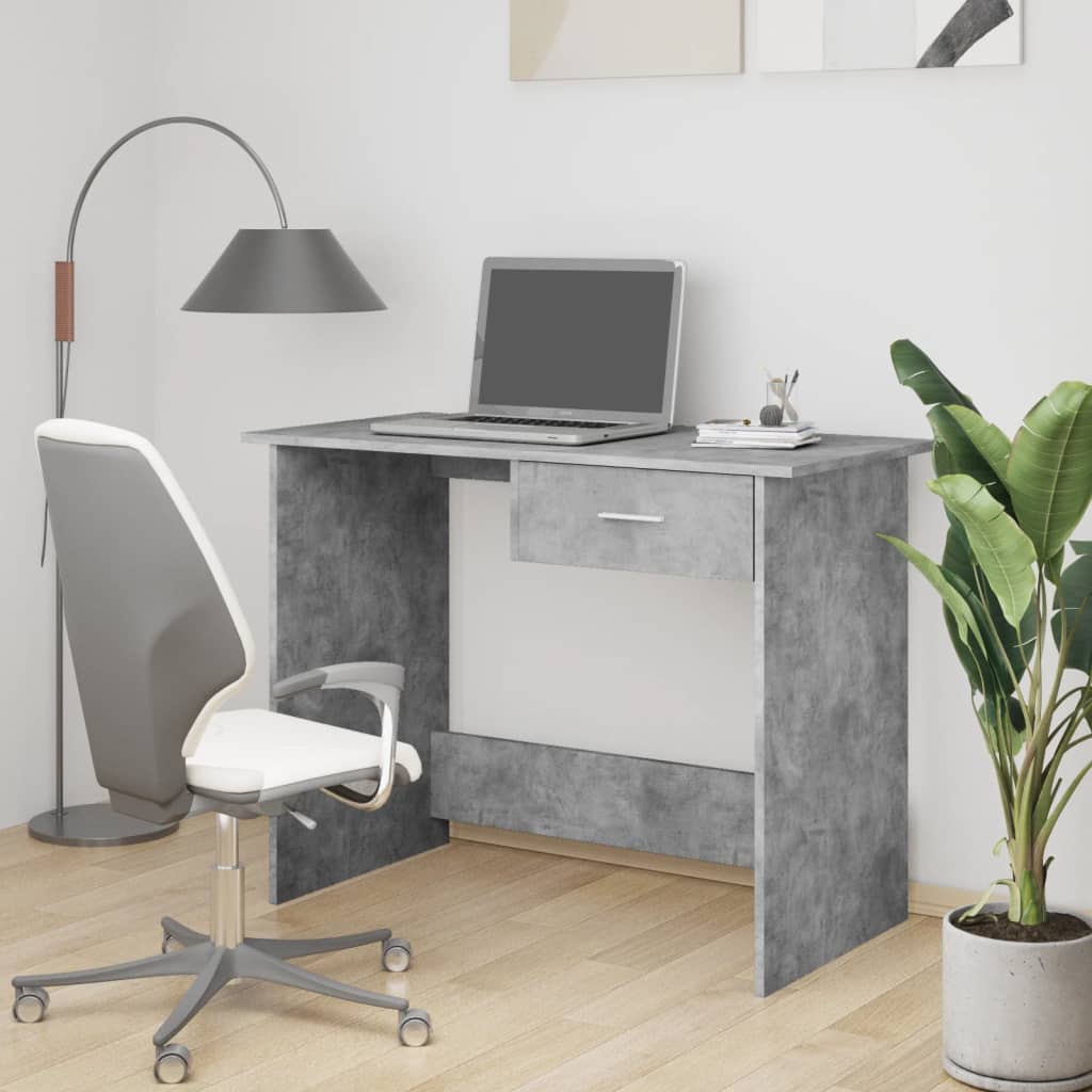 Bureau 100X50X76 Cm Bewerkt Hout Kleurig