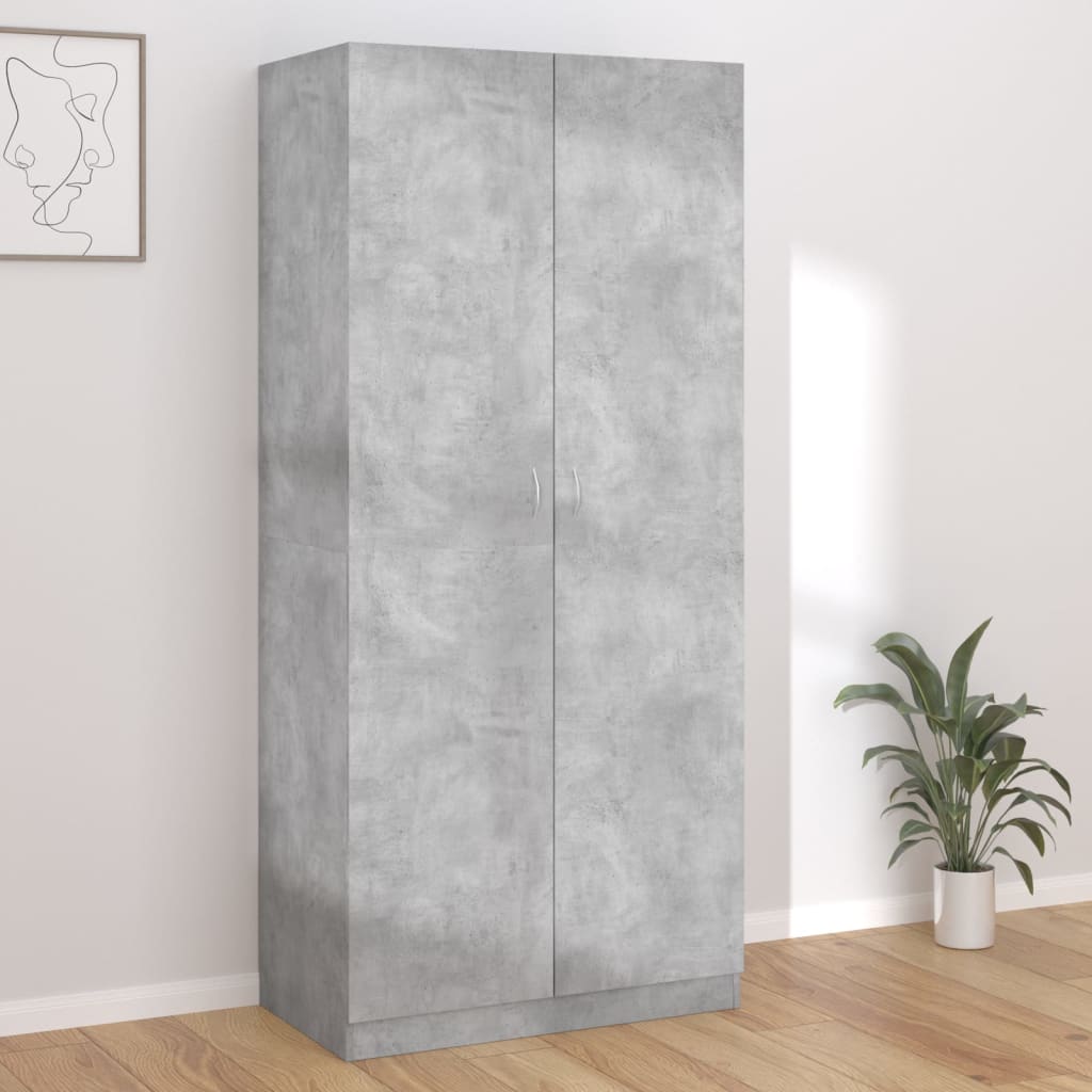 Kledingkast 90X52X200 Cm Bewerkt Hout Eikenkleurig