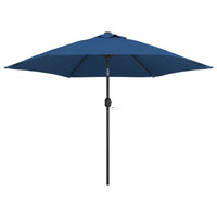 Parasol Met Metalen Paal 300 Cm Blauw