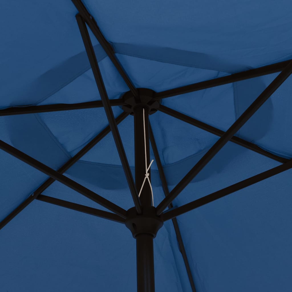 Parasol Met Metalen Paal 300 Cm Blauw