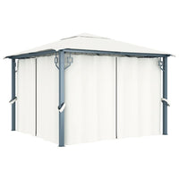 Prieel Met Gordijn Aluminium