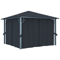 Prieel Met Gordijn Aluminium