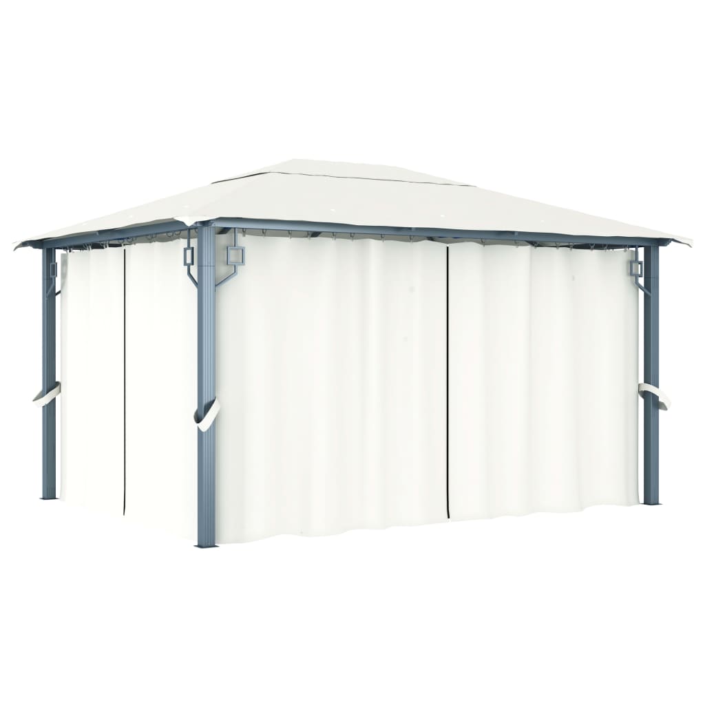 Prieel Met Gordijn Aluminium