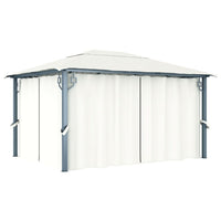 Prieel Met Gordijn Aluminium