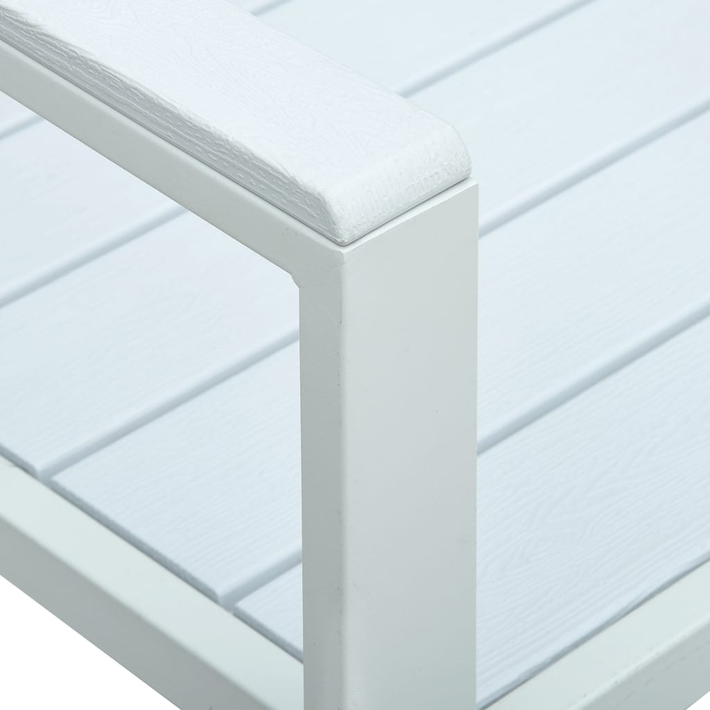 Tuinbank Hout-Look 120 Cm Hdpe