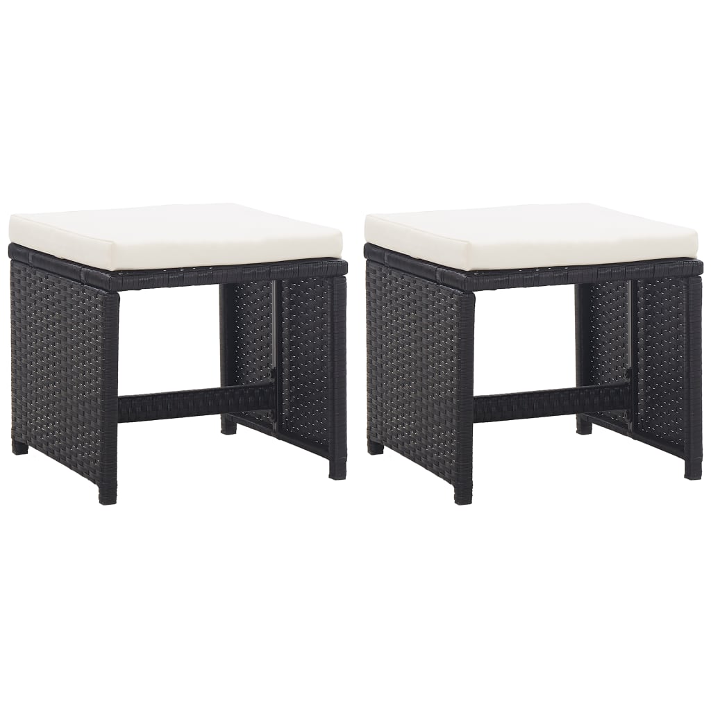 Tuinkrukken Met Kussens Poly Rattan