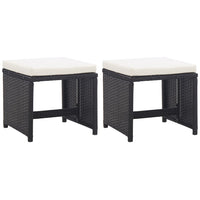 Tuinkrukken Met Kussens Poly Rattan