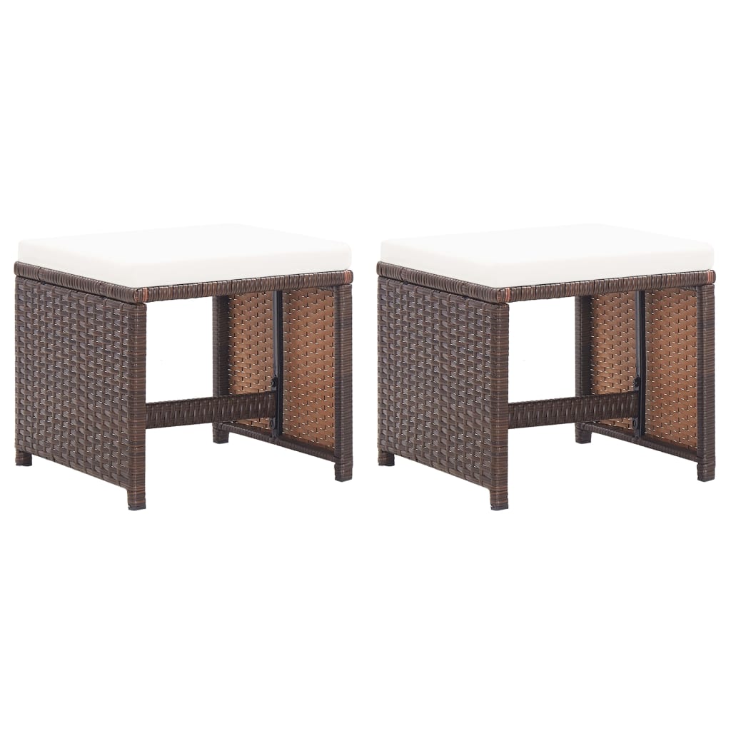 Tuinkrukken Met Kussens Poly Rattan