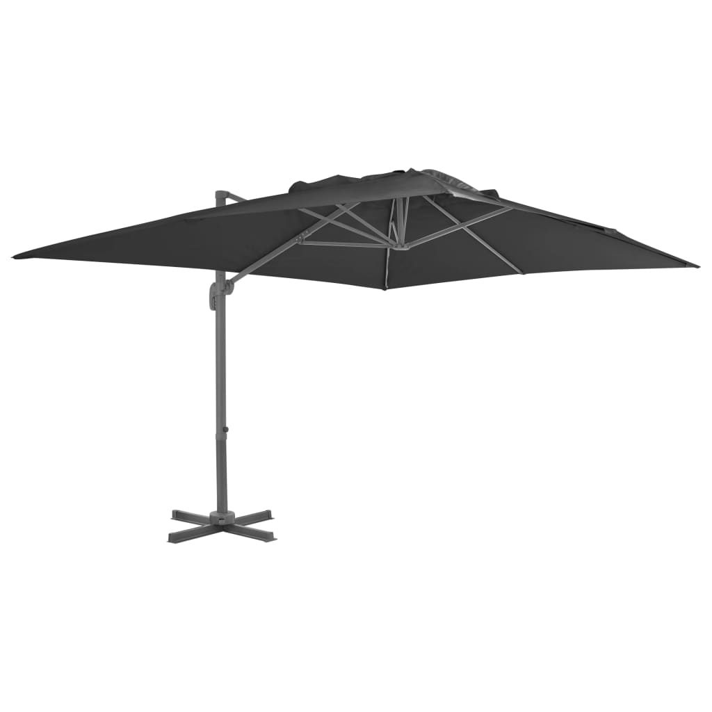 Zwevende Parasol Met Aluminium Paal 4X3 M