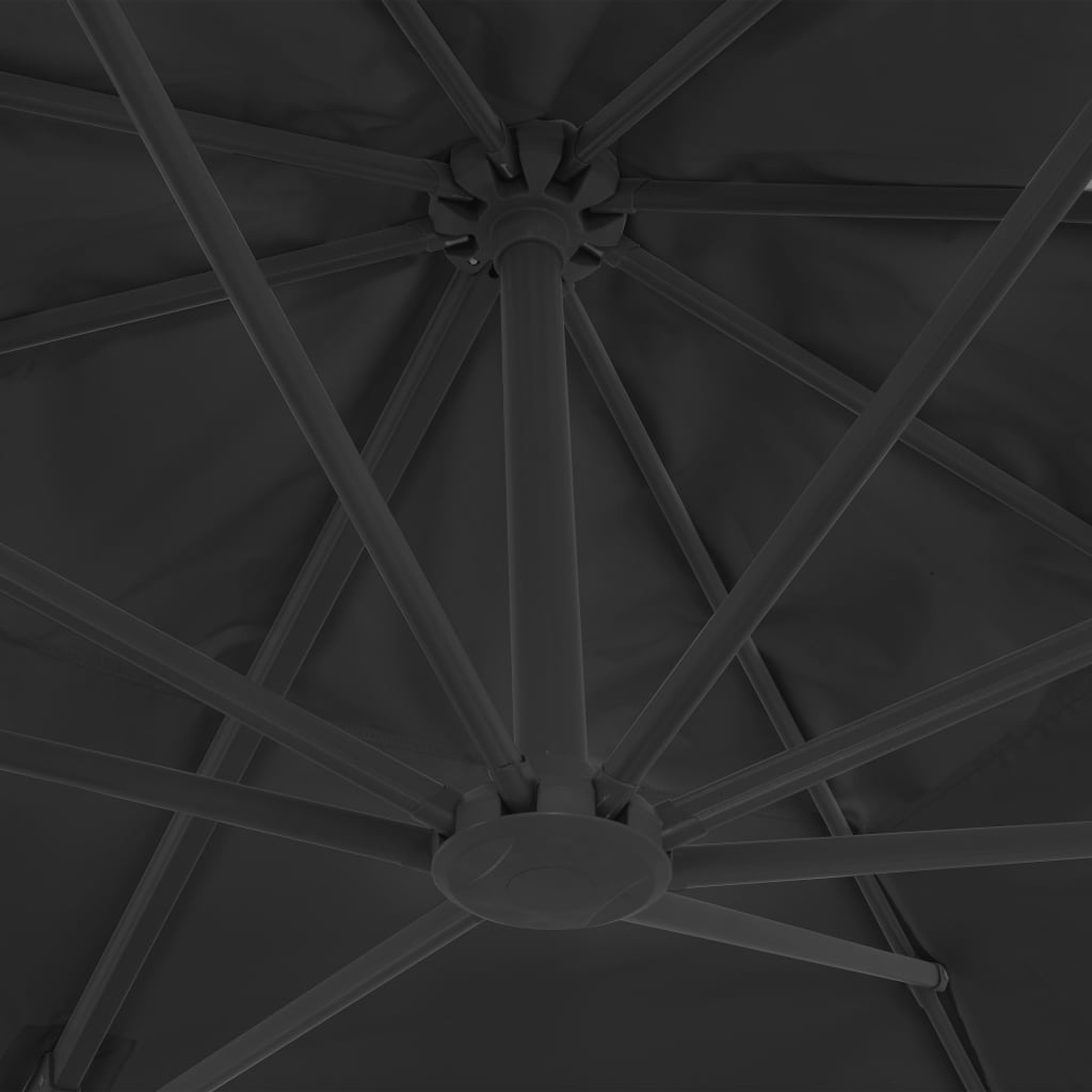 Zwevende Parasol Met Aluminium Paal 4X3 M