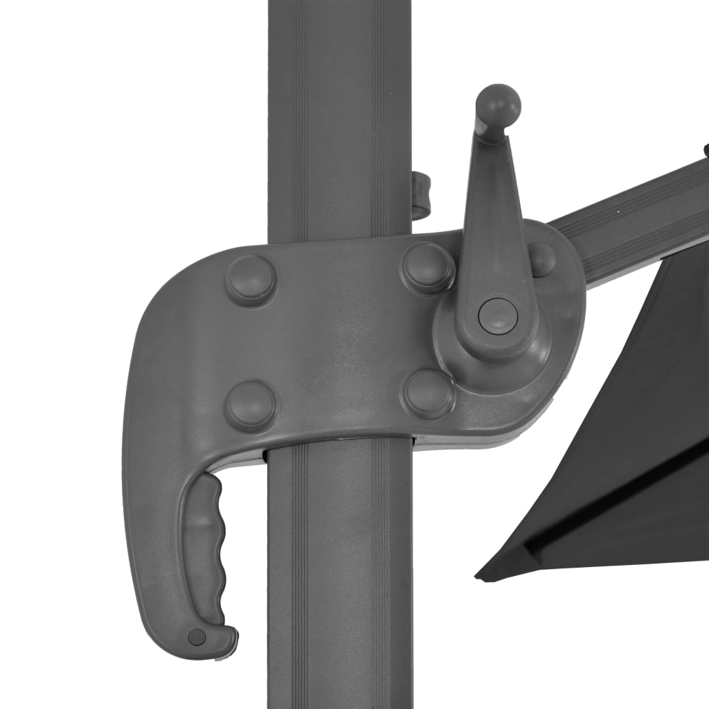 Zwevende Parasol Met Aluminium Paal 4X3 M