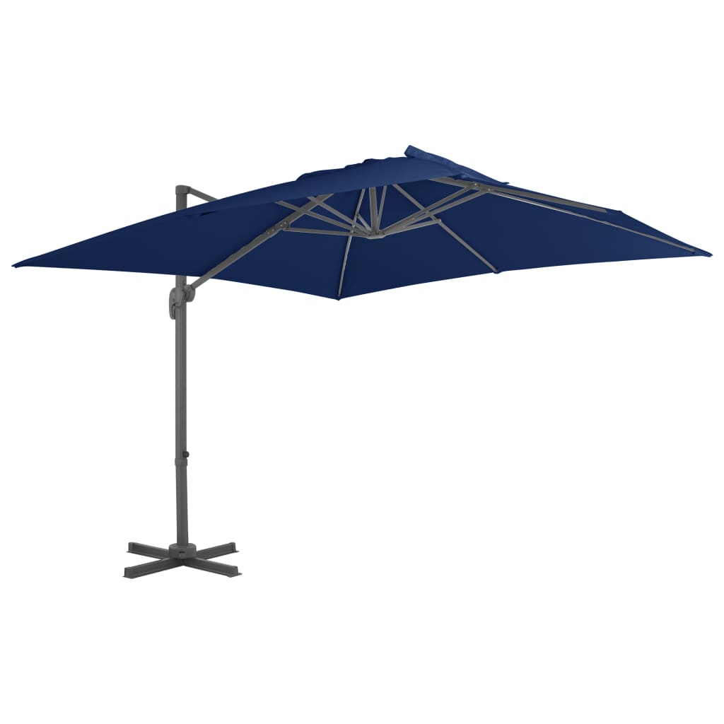 Zwevende Parasol Met Aluminium Paal 4X3 M