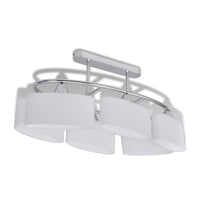 Plafondlamp Met Ellipsvormige Glazen Kappen 2 St E14