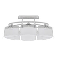 Plafondlamp Met Ellipsvormige Glazen Kappen 2 St E14