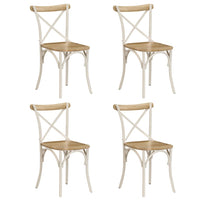 Kruisstoelen Massief Mangohout Zwart