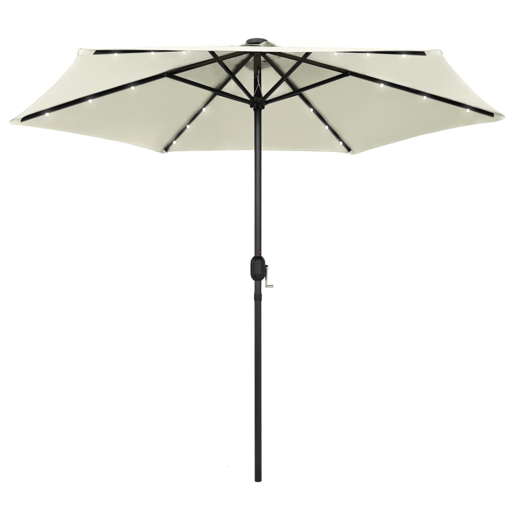 Parasol Met Led-Verlichting En Aluminium Paal 270 Cm
