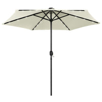 Parasol Met Led-Verlichting En Aluminium Paal 270 Cm