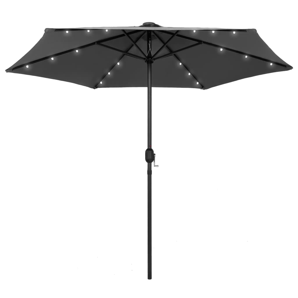 Parasol Met Led-Verlichting En Aluminium Paal 270 Cm