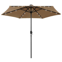 Parasol Met Led-Verlichting En Aluminium Paal 270 Cm
