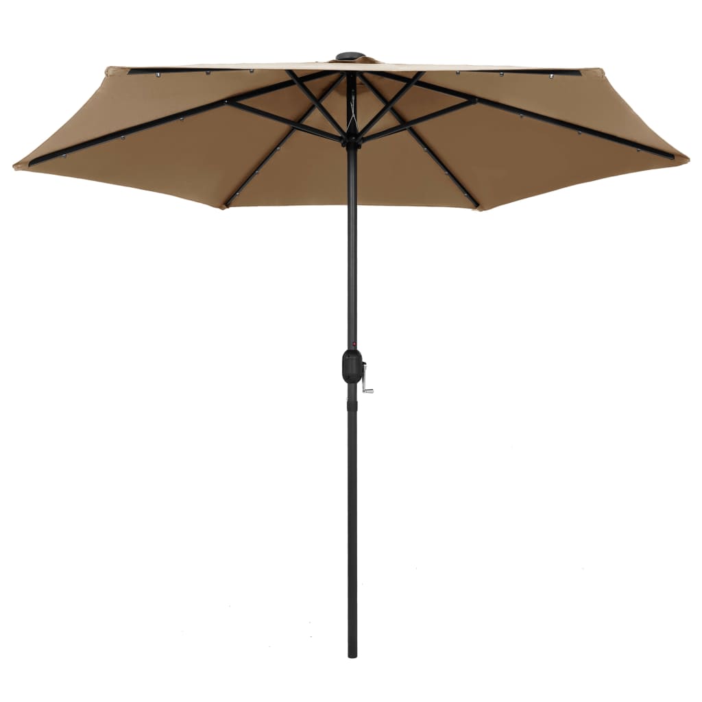 Parasol Met Led-Verlichting En Aluminium Paal 270 Cm