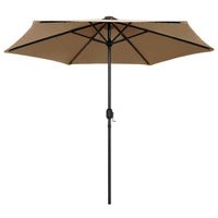 Parasol Met Led-Verlichting En Aluminium Paal 270 Cm