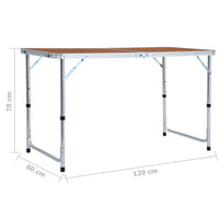 Campingtafel Inklapbaar Aluminium