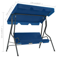 Schommelbank 170X110X153 Cm Stof