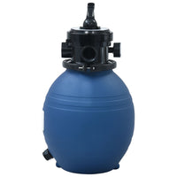 Zwembadzandfilter Met 4-Positie Ventiel 300 Mm Blauw