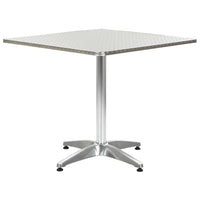 Tuintafel Aluminium Zilverkleurig