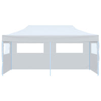 Partytent Pop-Up Met Zijwanden 3X6 M Staal Wit