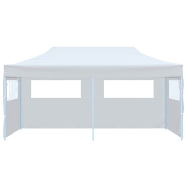 Partytent Pop-Up Met Zijwanden 3X6 M Staal Wit