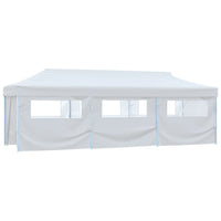 Partytent Pop-Up Met 8 Zijwanden 3X9 M Wit