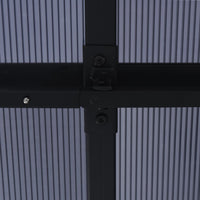 Prieel Met Gordijn 405X294X244 Cm Antraciet