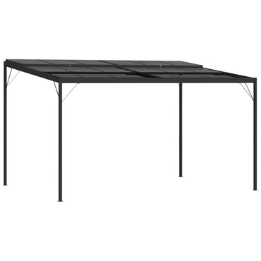 Prieel Met Dak 4X3X2,5 M Aluminium En Staal Antracietkleurig
