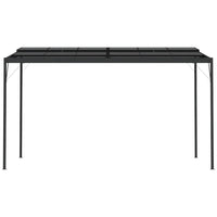 Prieel Met Dak 4X3X2,5 M Aluminium En Staal Antracietkleurig